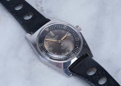 AQUASTAR Steel watch, self-winding mechanical, +- 36mm, Swiss Made, Aquastar 1701...