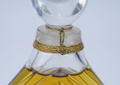 Guerlain Large, still-sealed perfume bottle, Guerlain, "Chamade", in its case.