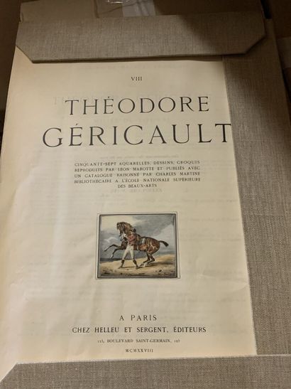  57 aquarelles, dessins, croquis de Théodore Géricault reproduit par Léon Marotte.... Gazette Drouot