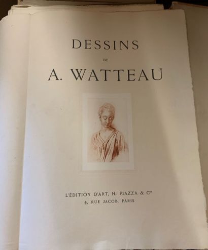 Drawings by A. Watteau. Paris, L'édition...