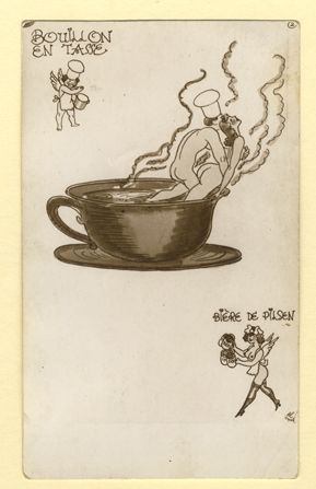 null [Artiste non indentifié]. Gourmandise café Orient, vers 1940. 7 épreuves argentiques...