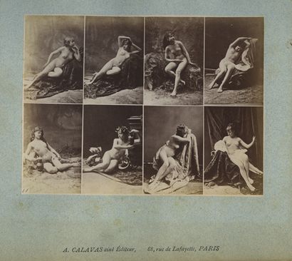 null Jean AGÉLOU, H.C.W. et divers. Modèle d’atelier, vers 1900. 10 épreuves argentiques...