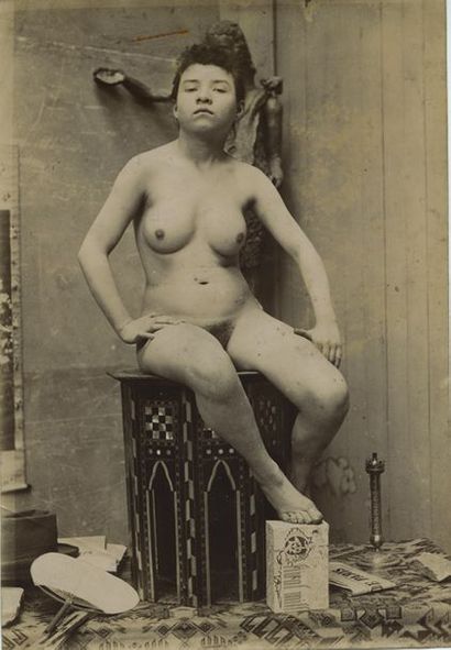 null Jean AGÉLOU, H.C.W. et divers. Modèle d’atelier, vers 1900. 10 épreuves argentiques...