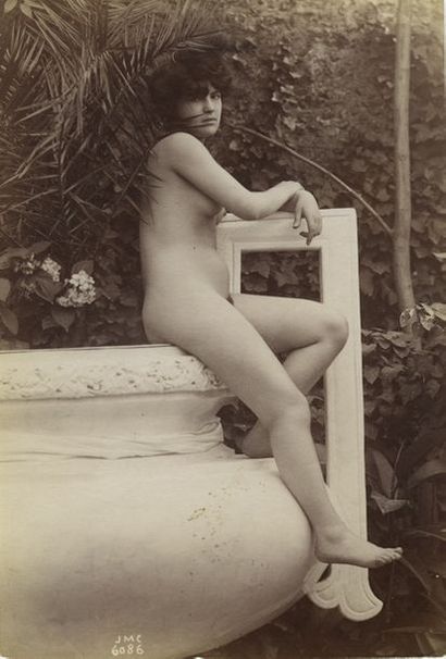 null Josep Maria CAÑELLAS (1856-1902). Études de nus, vers 1890. 9 épreuves sur papier...