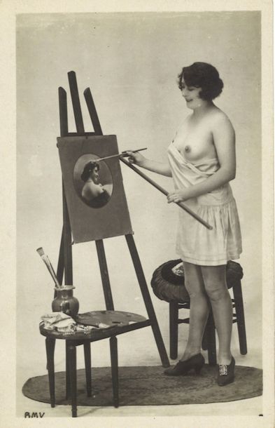 null [BIEDERER, AGELOU & divers]. Études de nus et lingerie, vers 1930. 84 épreuves...