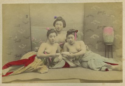 null Kimbei KUSAKABE, dit KIMBEI (1841-1934). Tea House Women et divers. Album de...
