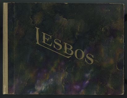null [Photographe non identifié]. « Lesbos », vers 1930. Un portefeuille titré à...