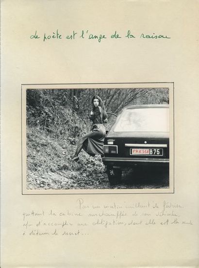 null Jean-Pierre MUHLSTEIN. Le Poète et l’ange de la raison, vers 1975. Album de...