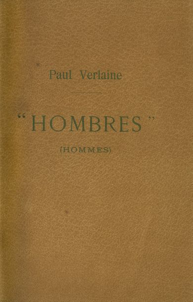 null Paul VERLAINE [Arthur RIMBAUD]. « Hombres » (Hommes). Imprimé sous le manteau...