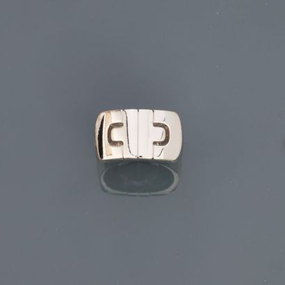 null BULGARIAN, RELATIVES. Ring in white gold, 750 MM, signed, size: 58, weight:...