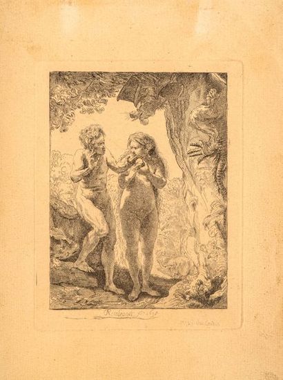 null REMBRANDT VAN RIJN (1606 – 1669) d'après

Adam et Eve

Eau-forte sur vergé crème...