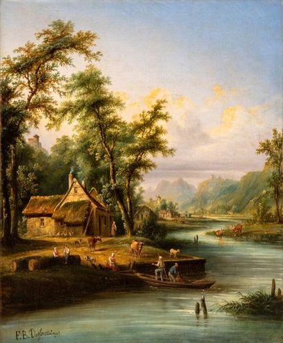 null FB Desfontaines (XIXe )

Paysages à la rivière

Paire d’huile sur toile formant...