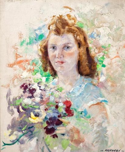 null Robert FALCUCCI (1900-1989)

Jeune fille au bouquet

Huile sur toile

Signée...