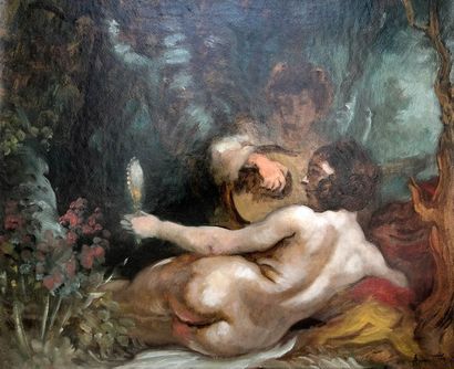 null Louis ANQUETIN (1861-1932)

Jeune femme au mirroir

Huile sur toile

Signée...