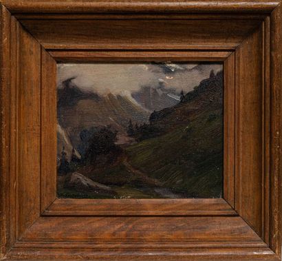 null Denis ETCHEVERRY (1867-1950)

Paysage de montagne

Huile sur panneau

18 x 14...