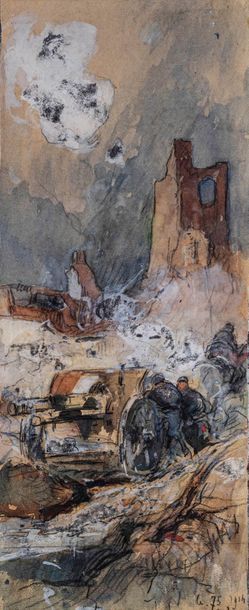 null Charles GILLOT (?)

Scène de la Grande Guerre

Crayon gouache et aquarelle daté...