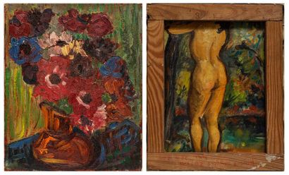 null Maurice Léonce SAVIN (1905-1978) Bouquet de fleurs

Huile sur toile au verso...
