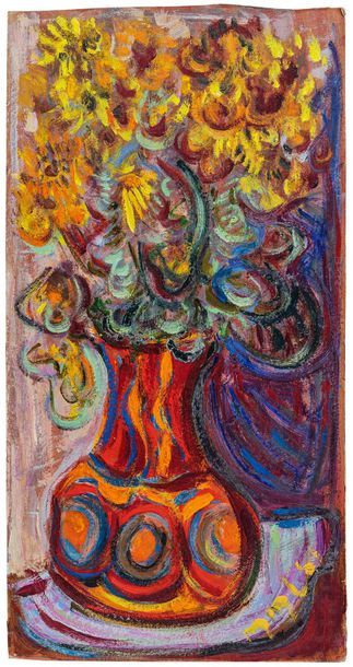 null Maurice Léonce SAVIN (1905-1978) Bouquet de fleurs

Huile sur toile

Monogrammée...
