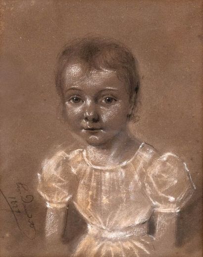 null Eugène DAUDET (1809-c.1870)

Portraits d’enfants

Paire de dessins à la pierre...