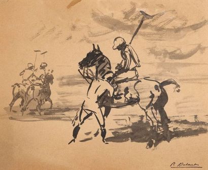 null Pierre Olivier DUBAUT (1886-1968)

Les joueurs de polo

Encre de Chine

Cachet...