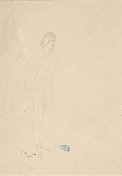 null Jules PASCIN (1885-1930)

Portrait d’homme

Crayon noir

Signé sous le dessin...