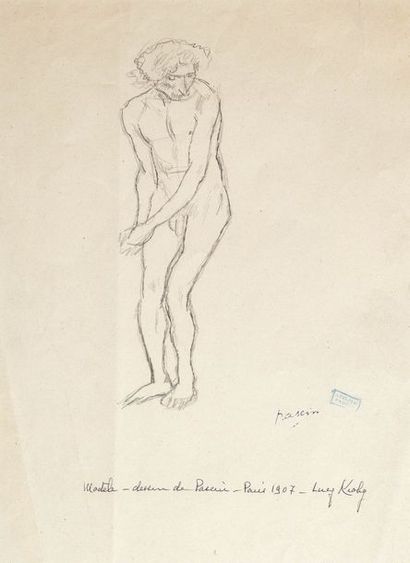 null Jules PASCIN (1885-1930)

Etudes d’hommes nus

Deux dessins au crayon noir

Signés...