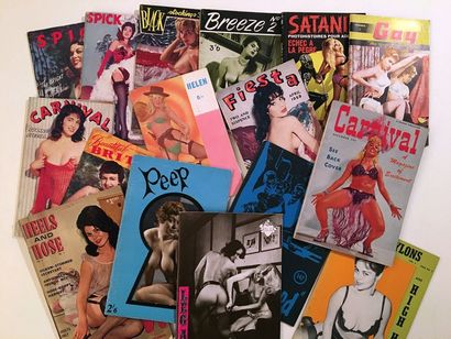 null 16 Magazines. 2 Spick, April 1957 and Spring 1958; Black Stockings, no. 4; Breeze,...