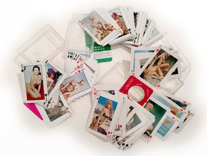 null 3 decks of cards, circa 1970. Pin-Up, Sexy Cards, Bridgez Poker. One deck of...