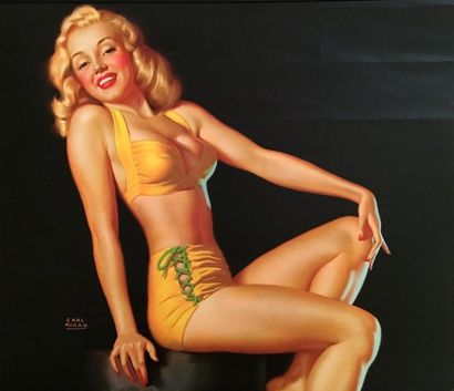 null 13 calendars by Gil ELVGREN, Show WALTER, Earl MORAN and others. 8 advertising...