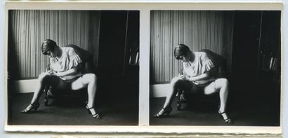 null MONSIOR X. Indoor and outdoor scenes, ca. 1930. 20 stereoscopic silver prints...