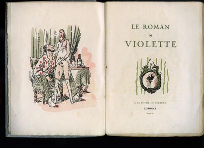 null [MANNOURY d’ECTOT (Marquise de)]. Le Roman de Violette. À la Royne de Cythère,...
