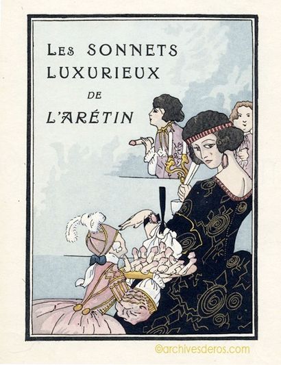 null L'ARÉTIN. Les Sonnets luxurieux de L'Arétin, [Simon Kra, vers 1925]. Un volume...