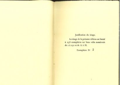 null MIRABEAU. Le Rideau levé, éditions La Plume, 1953. L'un des 250 ex. (n°3). Achevé...