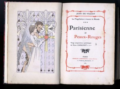 null [FLAGELLATION]. Jean de VILLIOT. Parisienne et Peaux-Rouges, Carrington, 1904....