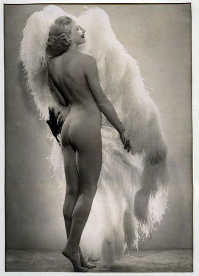 null [Divers photographes]. Joan Warner, vers 1930. 2 e?preuves argentiques d’e?poque,...