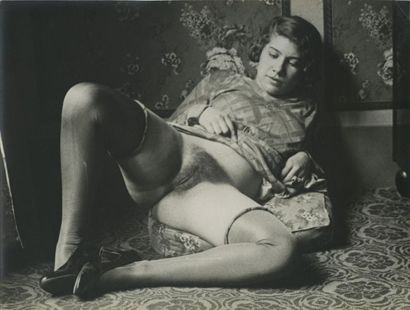  MONSIEUR X. Hommage à Gustave Courbet, vers 1930. Épreuve argentique d’époque, 24... Gazette Drouot