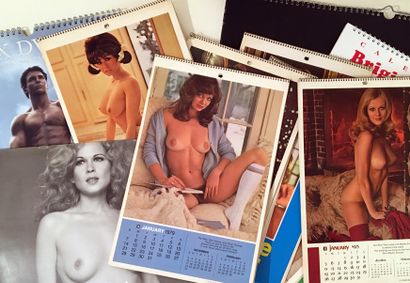 null CALENDRIERS PLAYBOY et divers. 15 calendriers, dont Playboy, Playmate calendar,...