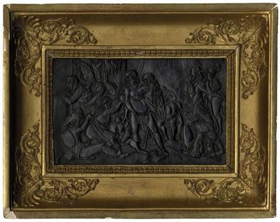 null [Unidentified Artist] Troop Penetrations, 20th century. Resin bas-relief, 12...