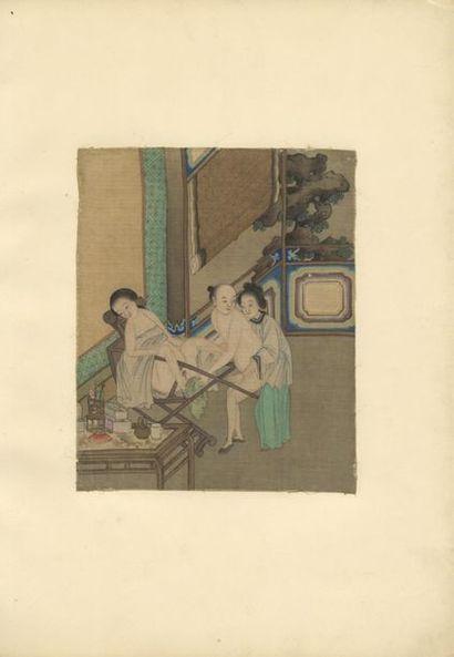 null [Artiste non identifié]. L’Automne à Pékin, Chine, xixe siècle. Un recueil en...