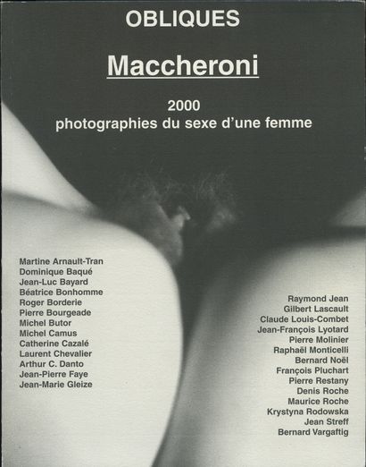 null Henri MACCHERONI. 2000 photographies du sexe d’une femme, Obliques numéro spécial,...