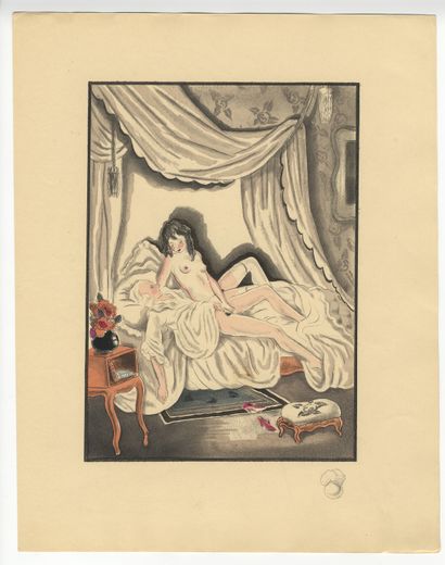 null [André COLLOT] Memoirs of Casanova. Twenty coloured etchings. Paris [Paul Cotinaud],...