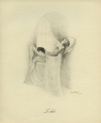 null Margit GAAL. 12 drawings by Margit Gaal, private edition, Paris, 1920. Publisher's...