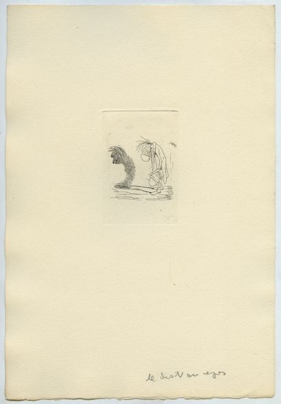null Felicien ROPS. 4 engravings coming from the cutting of the plate n°694 of Exsteens...