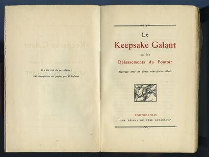 null [Théophile GAUTIER, A. GLATIGNY, Paul VERLAINE...- FRÉDILLO]. Le Keepsake galant...