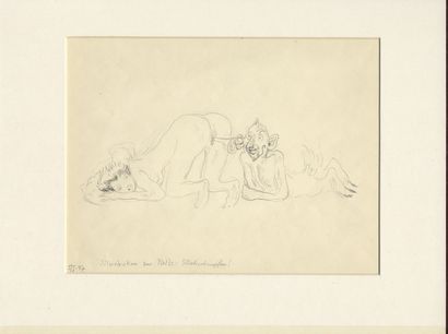 null Leo PUTZ (1869-1940). Erotica, circa 1900. 10 original drawings; 6 in coloured...