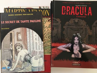 null 40 BANDES DESSINÉES et magazines BD. Joint : 5 figurines représentant les héroïnes...