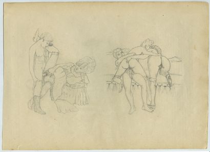 null [Unidentified Artist] Orgies, genre scenes, second half of the 20th century....