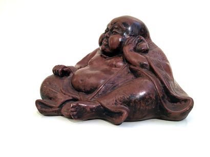 null OBJECT TO SECRET. The meditation of the monk, 20th century. ? resin, 16 x 19...