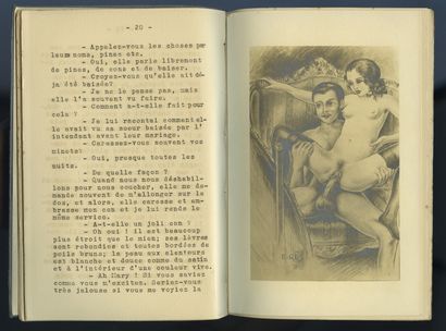 null [Auteur non identifié]. Aventures lubriques. [Paris, vers 1935]. Édition originale....