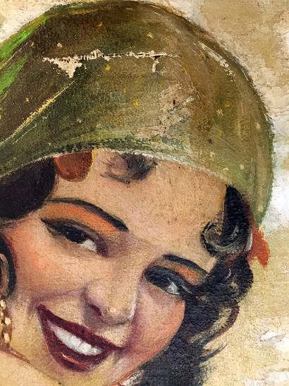 null Marzio CHÉRUBINI (actif au xxe siècle). Le sourire de la gitane, vers 1940....